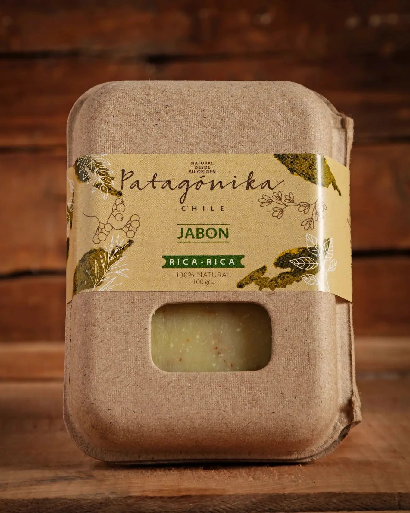 Jabón natural de Rica Rica. Limpieza refrescante con los aromas del desierto chileno.