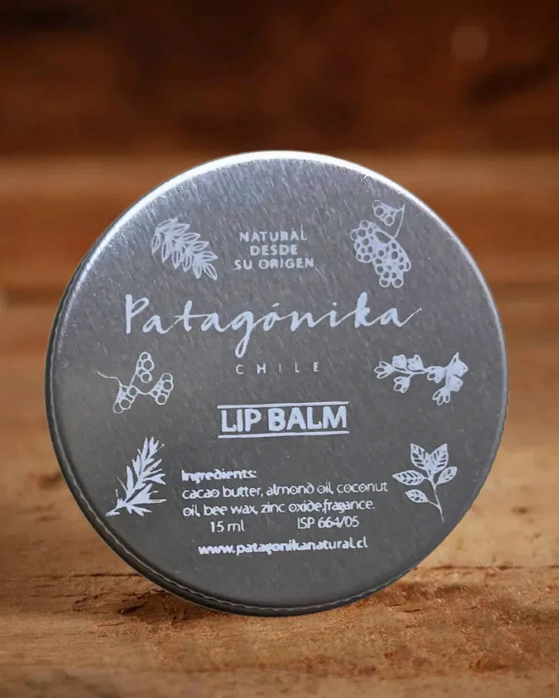Lip balm o bálsamo labial natural Patagonika. Hidratante intensivo para labios secos o partidos.