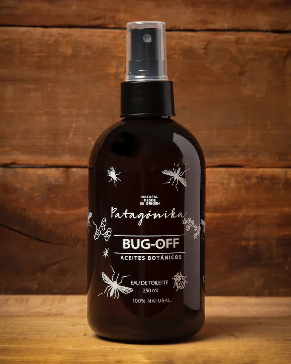 Repelente de insectos natural Patagonika. Protección efectiva contra mosquitos y zancudos, libre de químicos agresivos.