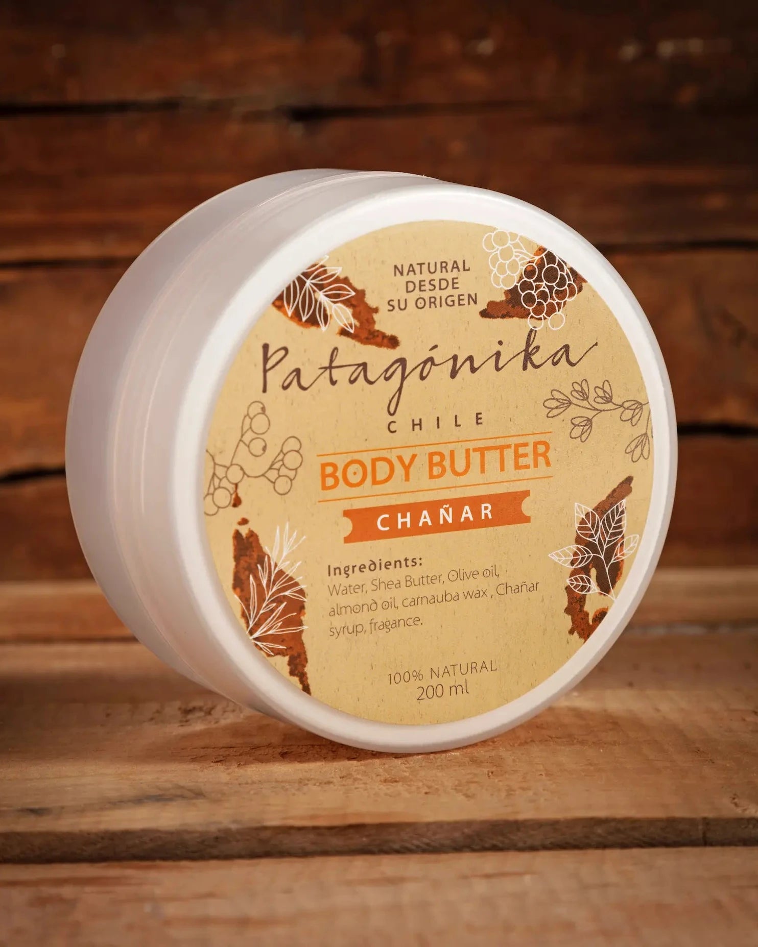 Body butter de Chañar natural. Crema nutritiva intensiva para piel seca y deshidratada.