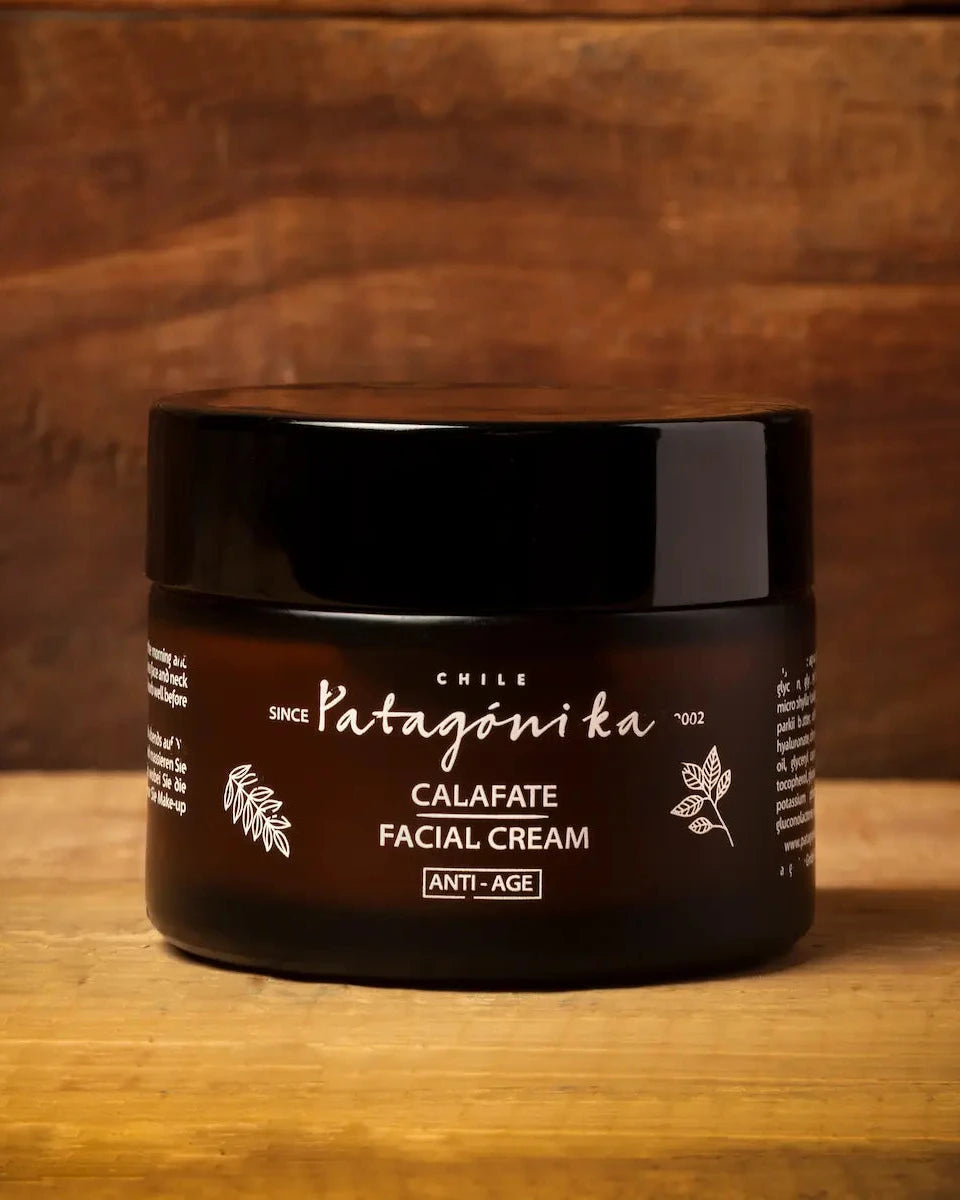 Crema facial anti-age de calafate. Tratamiento natural antiarrugas y antiedad para el rostro.