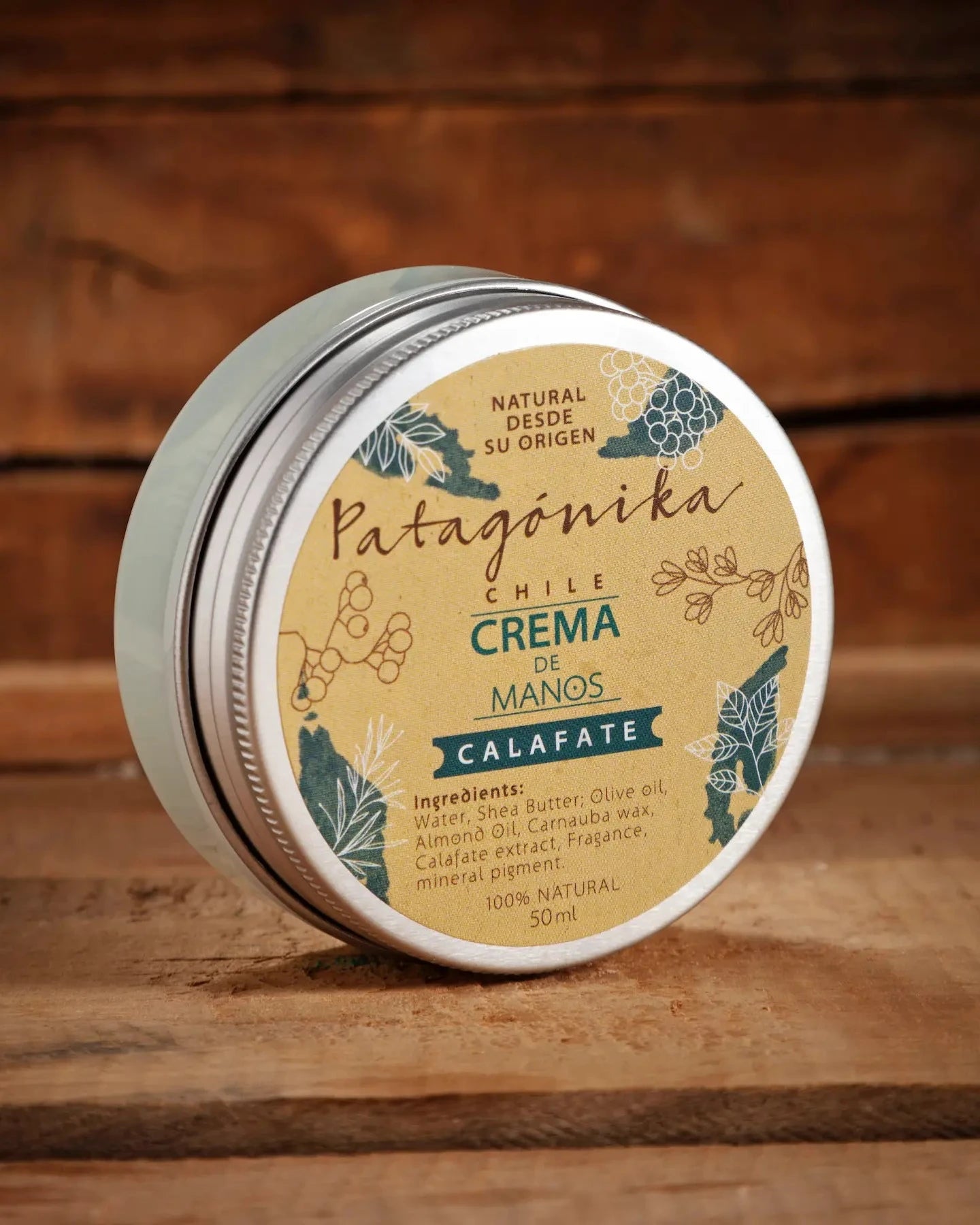 La mejor crema de manos de calafate natural, fabricada en Chile sin parabenos. Ideal para regalo.
